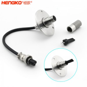 RS485遠程高精度法蘭盤溫濕度傳感器高靈敏,數字信號濕度傳感器防水探頭