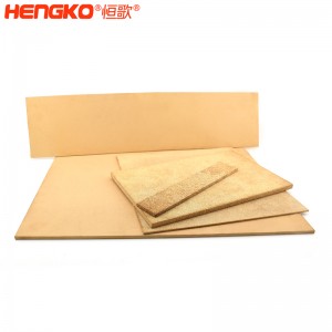 多孔徑燒結(jié)過濾銅濾板孔隙率均勻耐高溫阻力小粉末顆粒青銅濾芯,用于船舶工業(yè)