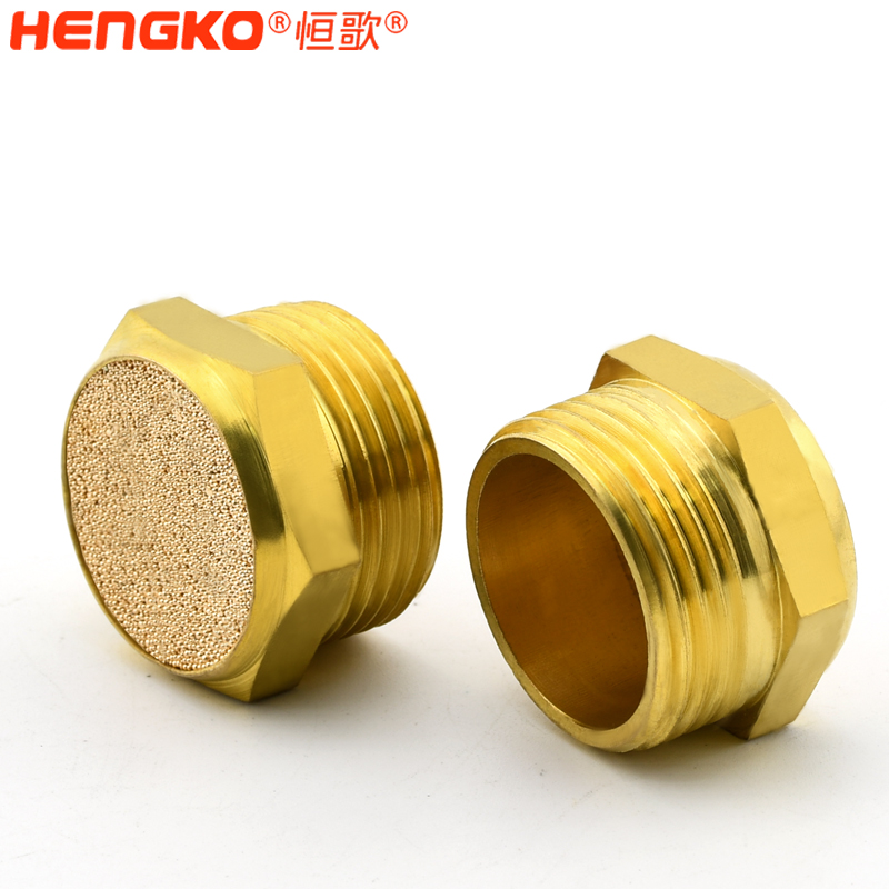 廠家生產平頭HBSL-MA V型燒結黃銅氣動排氣閥消聲器耐高溫 降噪 Featured Image