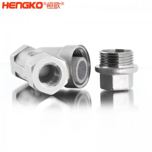 恒歌定制316L粉末燒結不銹鋼Y型過濾器耐腐蝕易清洗,用于化工行業(yè)