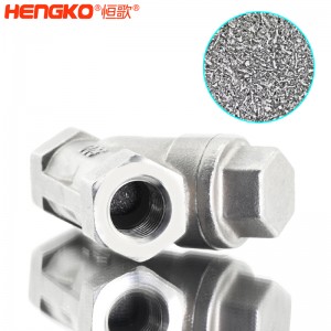 恒歌定制316L粉末燒結不銹鋼Y型過濾器耐腐蝕易清洗,用于化工行業(yè)