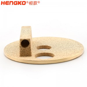 工廠批發(fā)高機械強度 3-90微米黃銅青銅粉末燒結(jié)過濾器 用于工業(yè)和化工