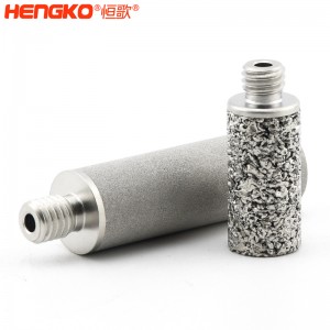 廠家來圖定制粉末燒結316L不銹鋼過濾器濾芯防塵耐腐蝕，用于化工制藥