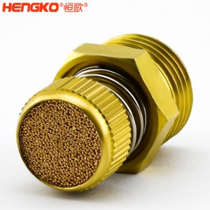 廠家批發HSD型可調節青銅消聲消音器多規格耐高溫消音降噪,用于電磁閥氣動靜音器接頭