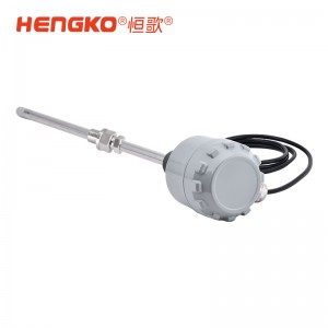烘烤爐管道加熱及冷卻監(jiān)測溫濕度變送器丨HG808-T5N4高溫型測量儀